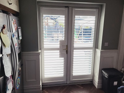 Window and door Shutters in Slane. Pure White shutters in Meath