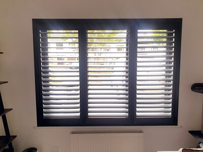 Black & White Shutters in Castleknock. Plantation Shutters in Dublin 15.