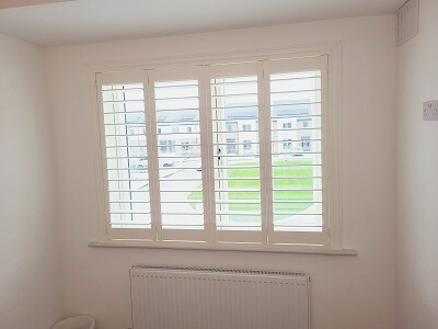 White Shutters in Mullen Park, Maynooth. Window Shutters in Kildare