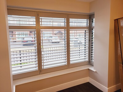 Gorgeous Grey Shutters in Churchlands, Delgany. Plantation Blinds in Wicklow