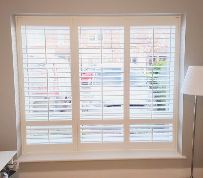 Solidwood Shutters in Diswellstown Manor. Plantation Blinds Dublin