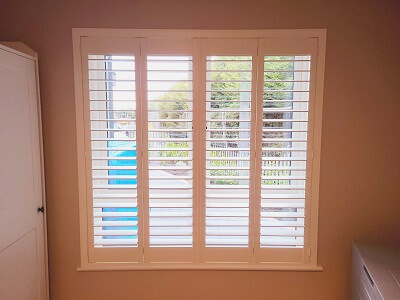 Front of the house shutters in Beresford Donabate. Shutters in Dublin