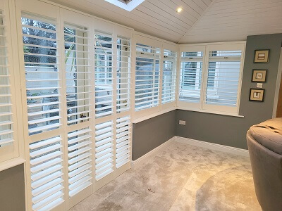 Sunroom Shutters installed in Bray, Co Wicklow