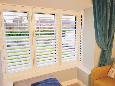 Titan Plantation Blinds installed in Dunboyne. Shutters in Co Meath