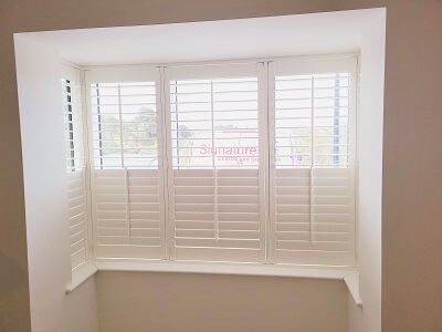 Plantation Shutters in Greystones. Bay Window Shutters Wicklow