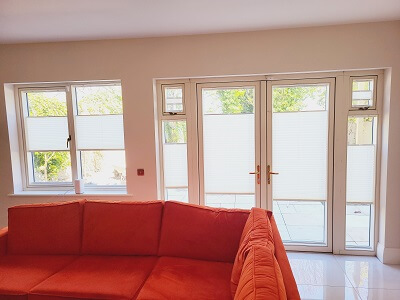 Multi Functioning Pleated Blinds fitted in New Homes in Dalkey.