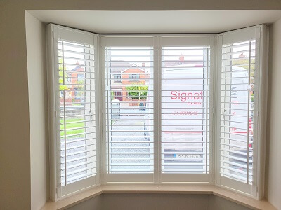 Bay Shutters fitted in Kimmage. Plantation Shutters in Dublin.