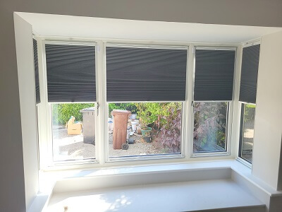 Duette Blinds fitted on Bay Windows in Leopardstown Dublin 18