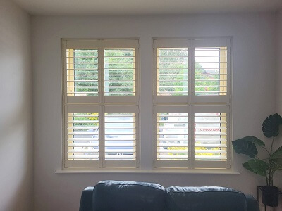 Tier on Tier Plantation Shutters fitted in Terenure, Dublin 6W