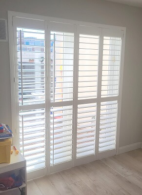 Shutters on Patio Doors in Ashtown, Dublin 7