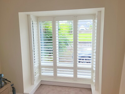 Silk white Shutters installed in Donabate, Co Dublin.