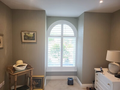 Arch Shutters fitted in Delgany. Shaped Shutters in Wicklow.