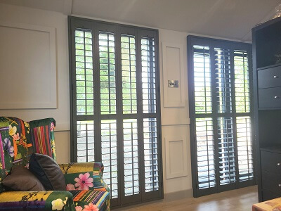 Wooden Shutters fitted in Delvin. Anthracite Shutters in Westmeath
