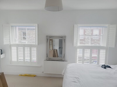 Gorgeous Tier on Tier Shutters we did in Ranelagh, Dublin 6.