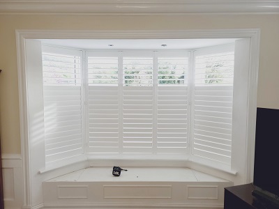 Solidwood Shutters installed in Dundalk. Wood shutters in Louth