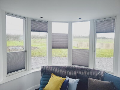 Pleated blinds installed in Dublin. Multi Function Blinds Dublin.