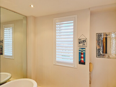 Weston Range Shutters in Terenure. Silk White Shutters in Dublin