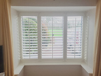 Pearl Shutters installed in Clonee. Window Shutters in Meath