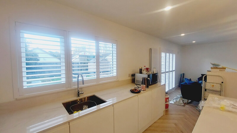 Plantation Shutters installed throughout a house in Hartstown, D 15