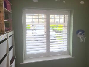 white shutters