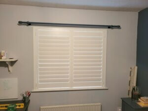 white shutters