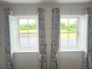 white shutters