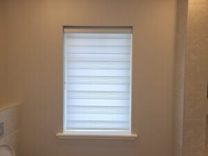 white blinds