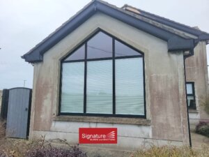 Outside view of Pleated Blinds on Windows