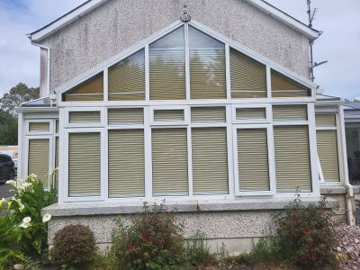 Pleated Blinds Fitted in This Beautiful Irish Conservatory