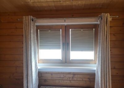 Half Open Pleated Blinds