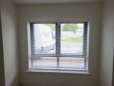 White Wooden Venetian in Ratoath
