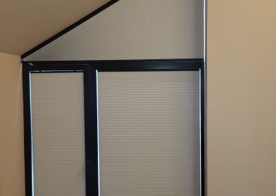 Motorized Pleated Blinds Closed