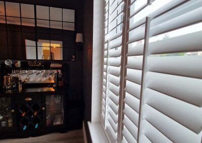Side view of the shutters