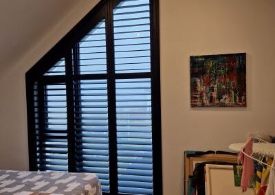 Arched Shutters Open