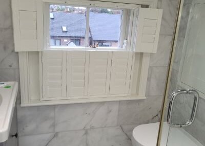 Bi-folding Bathroom Shutters