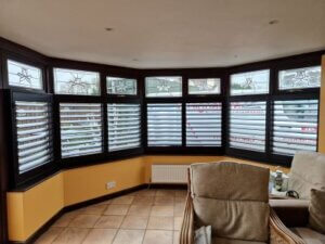 Cafe Style Open Shutters