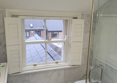 Open Bathroom Shutters